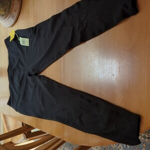 Tangerine women's NWT black 7/8 leggings, size M, side cutout detail, 5 avail